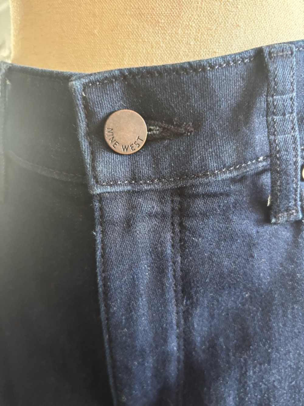 NWT High-Rise Flare Women's Jeans in Dark Blue retail $40 - Picture 2 of 6